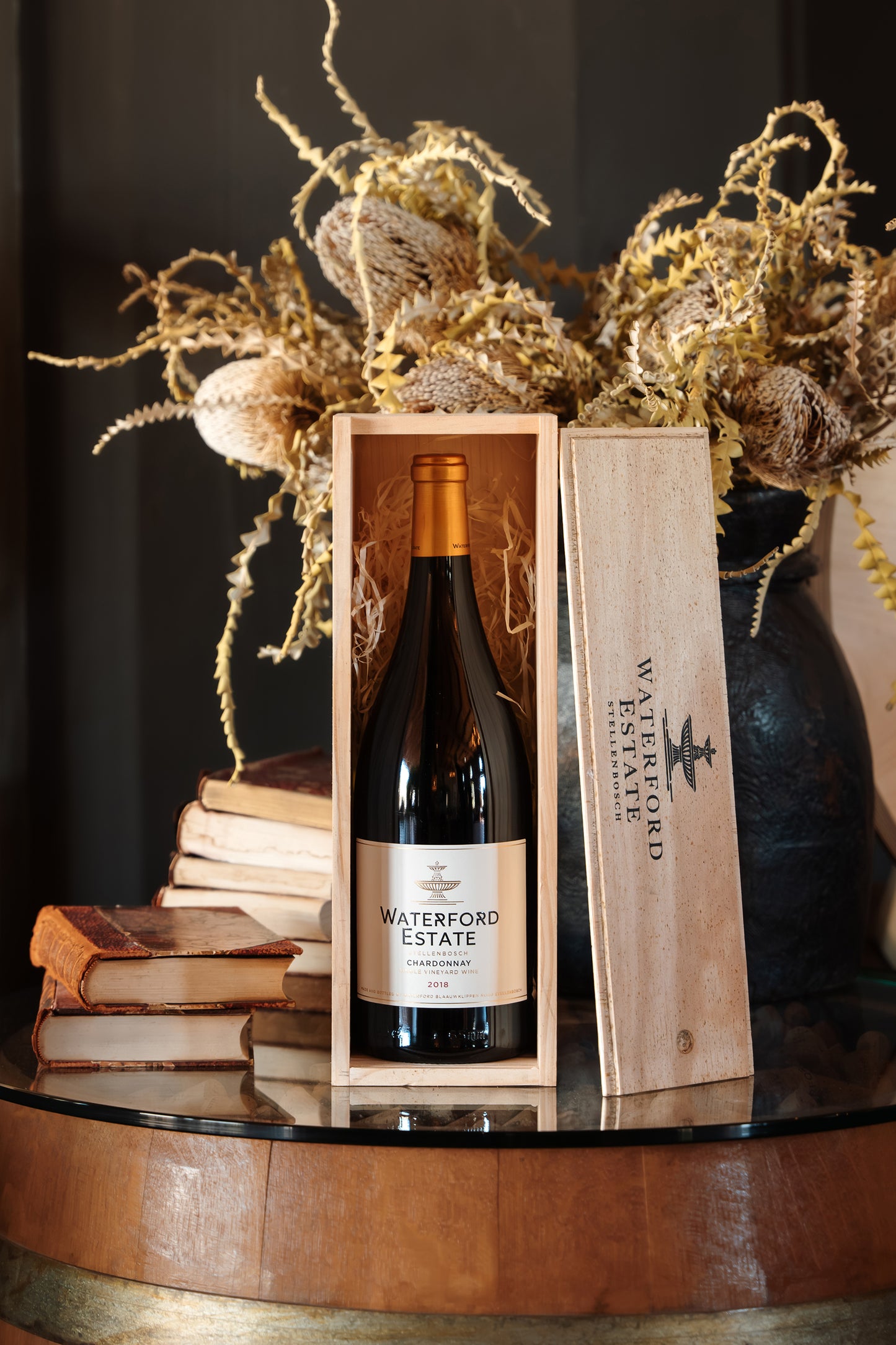 2018 Estate Chardonnay Magnum + Wooden Box